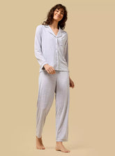 Floral Print Striped Cotton Pyjama Set