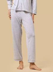 Floral Print Striped Cotton Pyjama Set