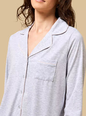 Floral Print Striped Cotton Pyjama Set