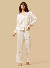 Fruit Print Dobby Pyjama Set