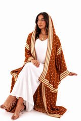Rust Polka Dot Abaya