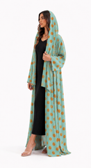 Mint Polka Dot Abaya