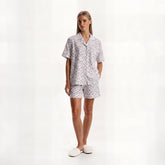 Twilight Blossom Short-Sleeve Pajama Set