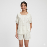 Whispering Mint Ditsy Floral Short Sleepingwear