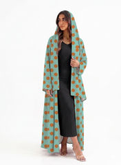 Mint Polka Dot Abaya