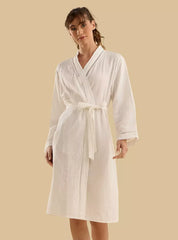 Lace Trim Night Robe