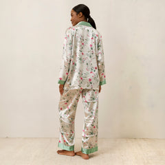 Enchanted Garden Silky Botanical Pajama Set