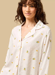 Fruit Print Dobby Pyjama Set