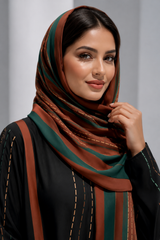 The Earthy Linear – Refined Statement Abaya