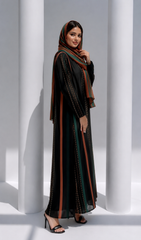 The Earthy Linear – Refined Statement Abaya