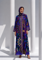 The Royal Mosaic – Vibrant Patterned Statement Abaya