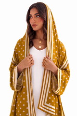 Olive Polka Dot Abaya