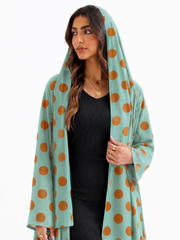 Mint Polka Dot Abaya