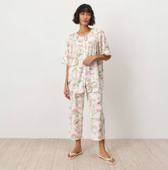 Blushing Tulip Button-Down Lounge Set
