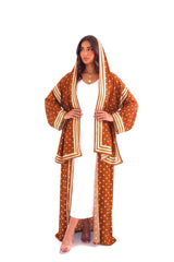 Rust Polka Dot Abaya