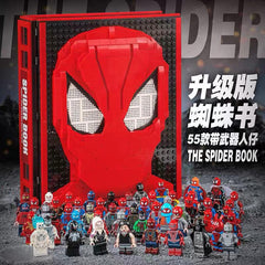 Compatible With Spider-Man Building Block Books, Iron Man Building Block Books With 55 Minifigures Commemorative Booklet, Educational Assembly Toys For Boys