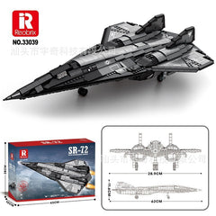 Zhenzhuang Aircraft Series 33019-33050 Fighter Children's Educational Assembly Small Particle Building Block Toy Gift