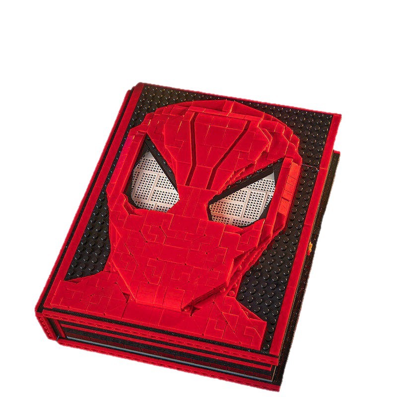 Compatible With Spider-Man Building Block Books, Iron Man Building Block Books With 55 Minifigures Commemorative Booklet, Educational Assembly Toys For Boys